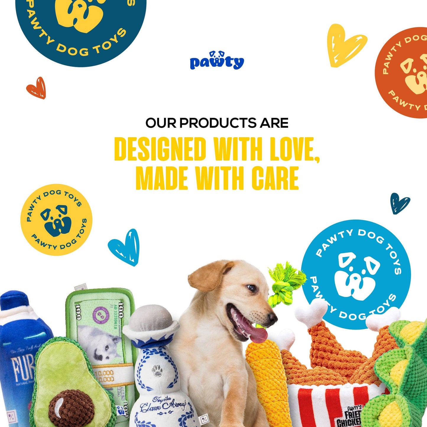 PAWTY Dog Toys - Tape Measurer Image