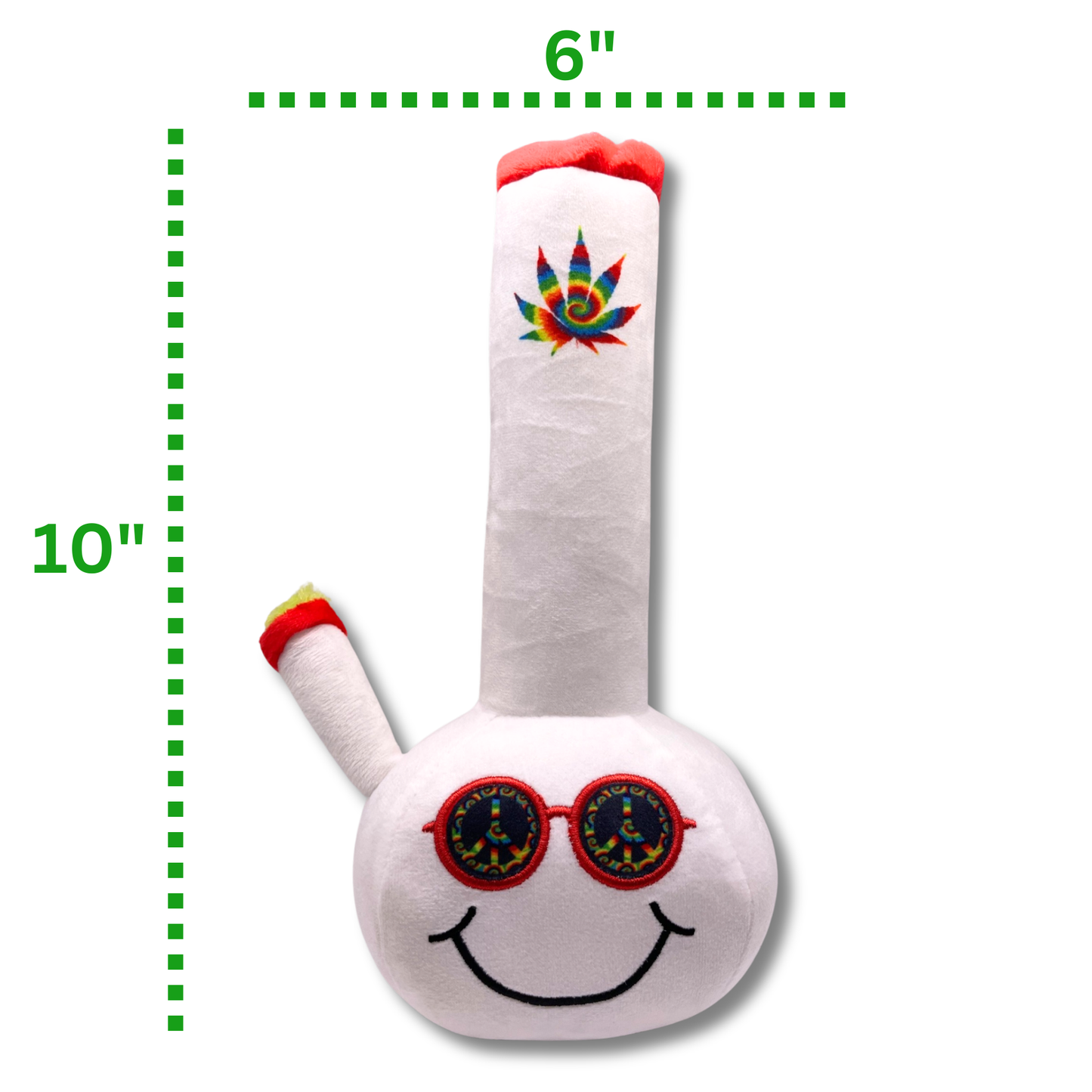 PAW:20 - Billie Bong, Parody Plush Squeaker 420 Dog Toy Image