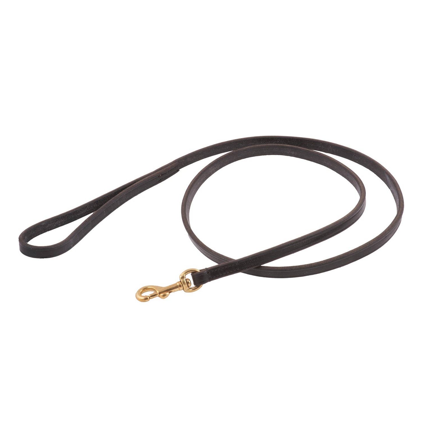 Alvalley - Flat Leather Snap Leads Black Leather Image