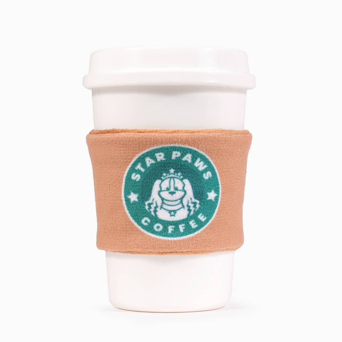 Hugsmart Products Inc - HugSmart Pet - Coffee Hour | StarPaws Coffee- TPR Rubber Toy Image