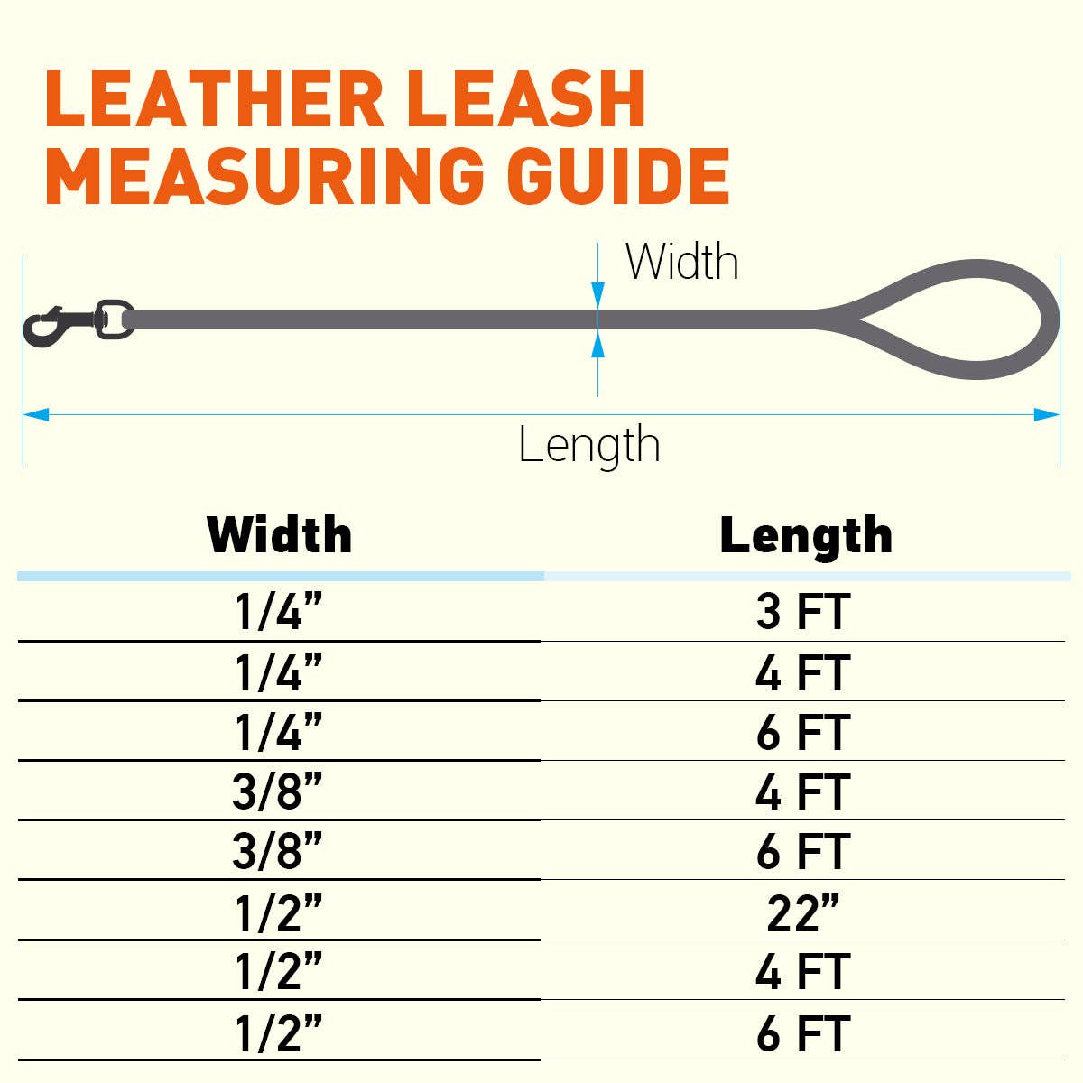 Dogline - Soft Leather Round Lead