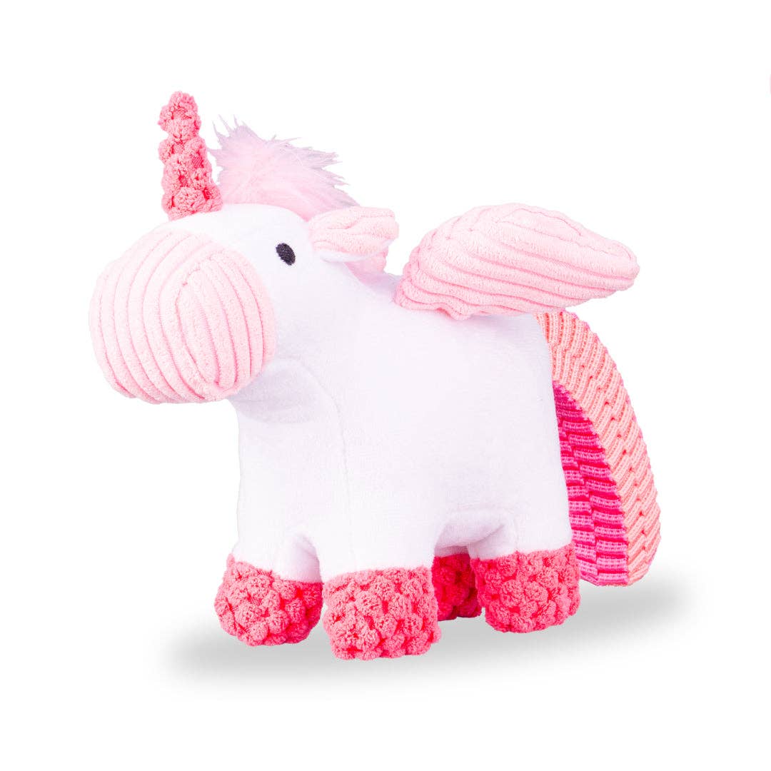 PAWTY Dog Toys - PAWTY Unicorn Dog Toy – Plush Magical Squeaky Toy with Crinkle Wings – Soft & Durable Chew Companion – Cute Fantasy Gift for Dogs – Ideal for Small & Medium Dogs Image