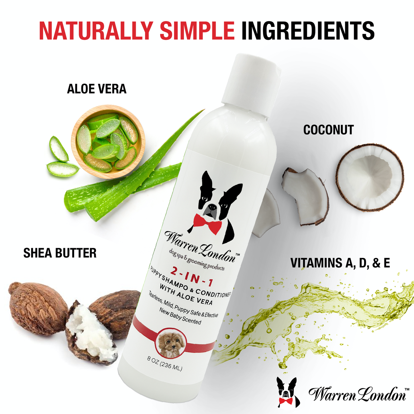 Warren London Dog Products - 2-in-1 Puppy Shampoo & Conditioner Image