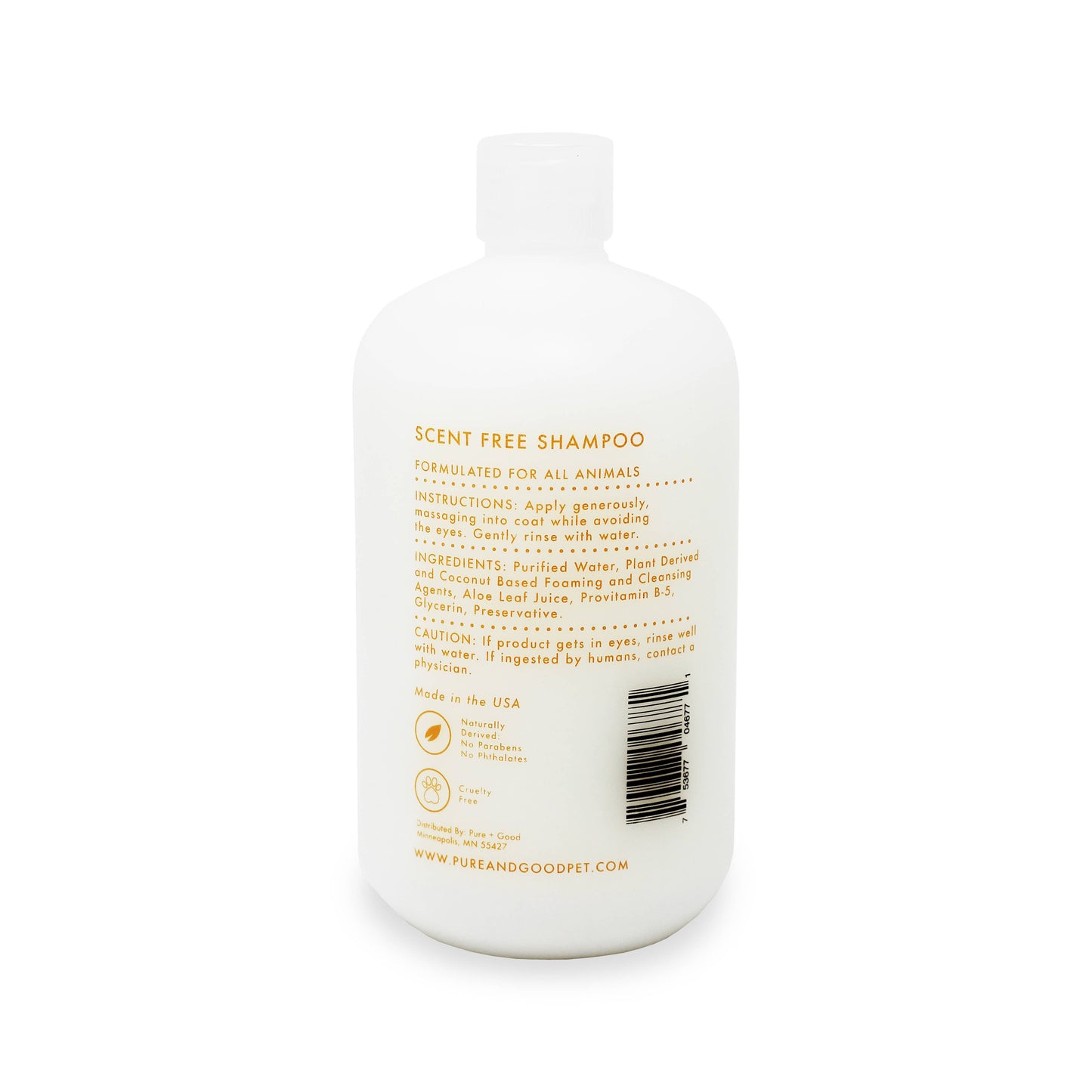 Pure + Good - Dog & Cat Shampoo: Scent Free Image