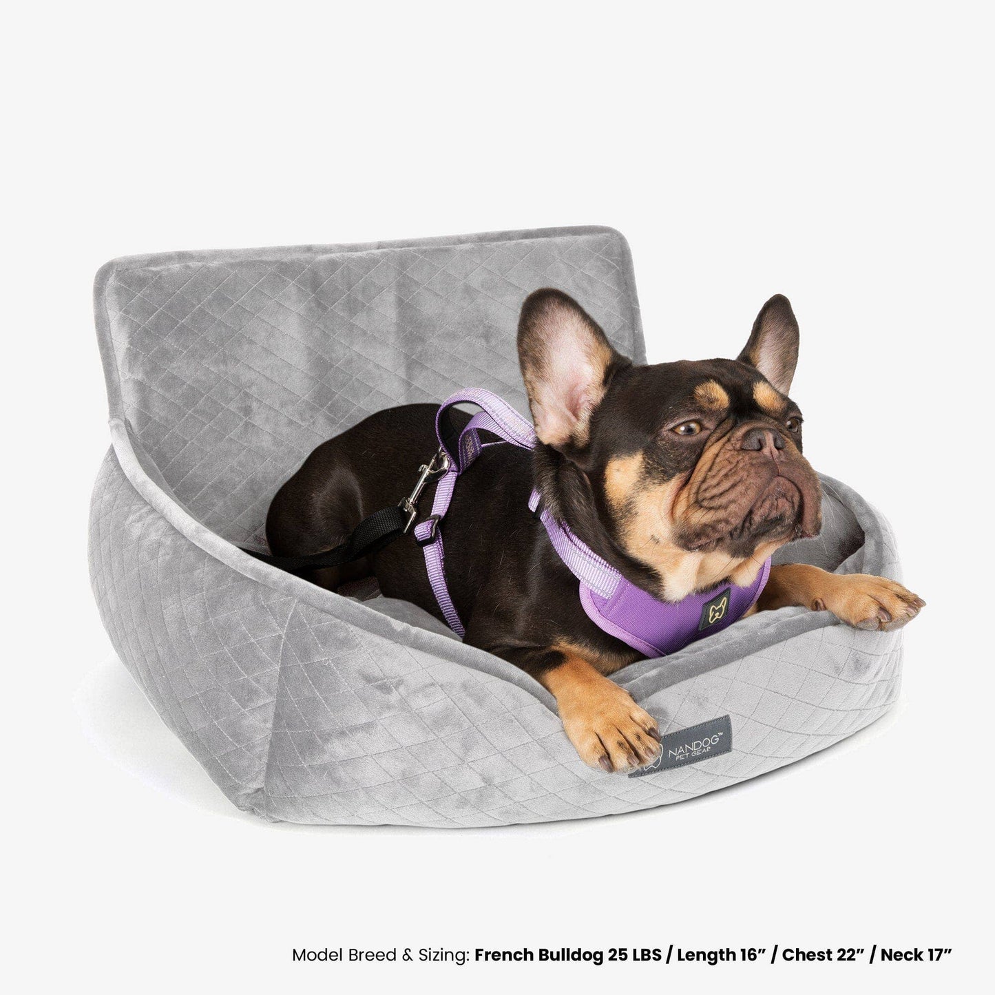 Nandog Pet Gear - The Car Seat Gray M Image