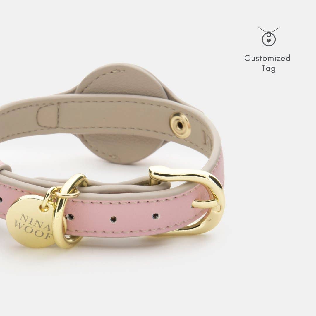 Nina Woof - Collar - Air Tag Enabled - Vegan Leather - Cupertino Image