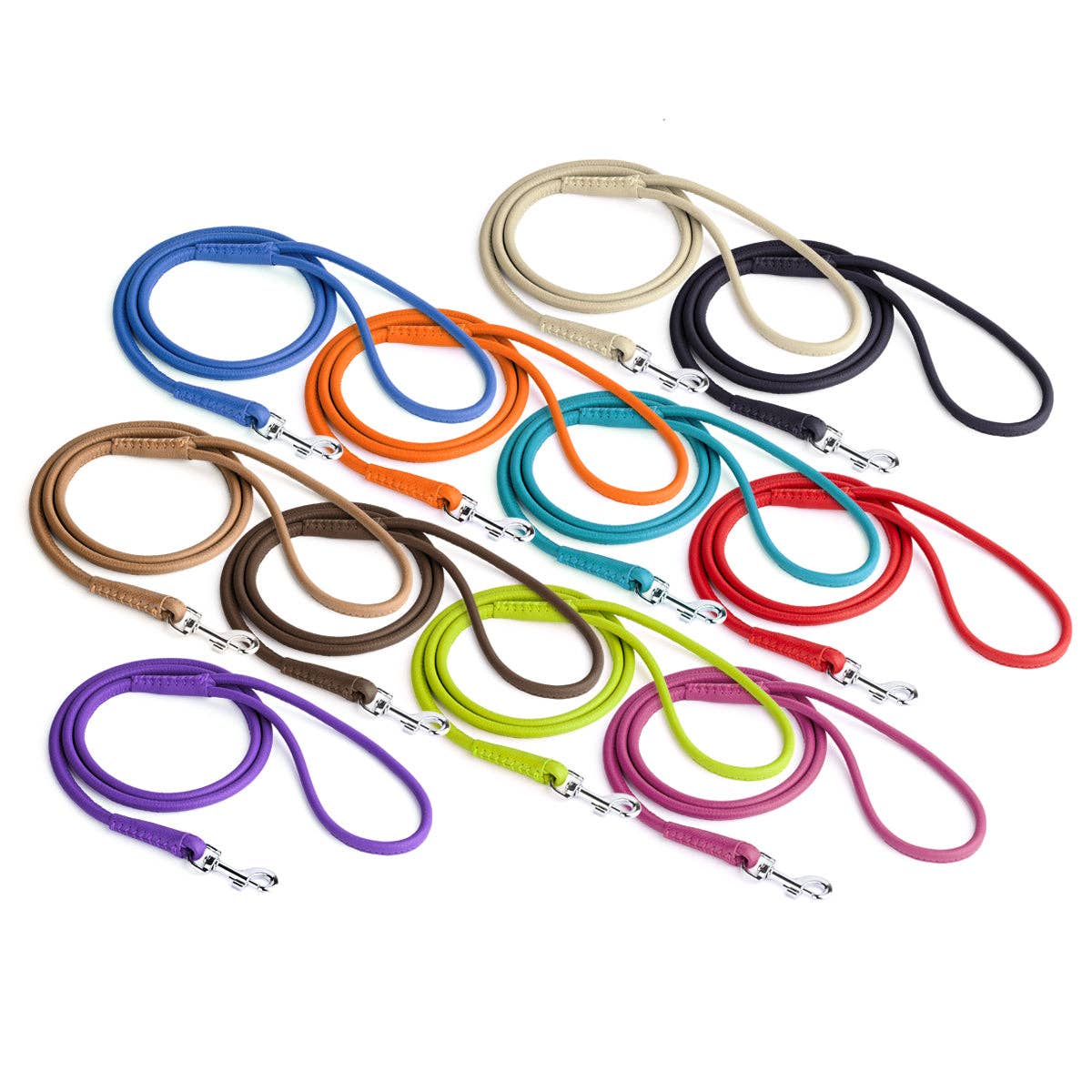Dogline - Soft Leather Round Lead Image