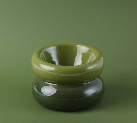 PEHOM - Soufflé Pet Bowl - Avocado Green Image