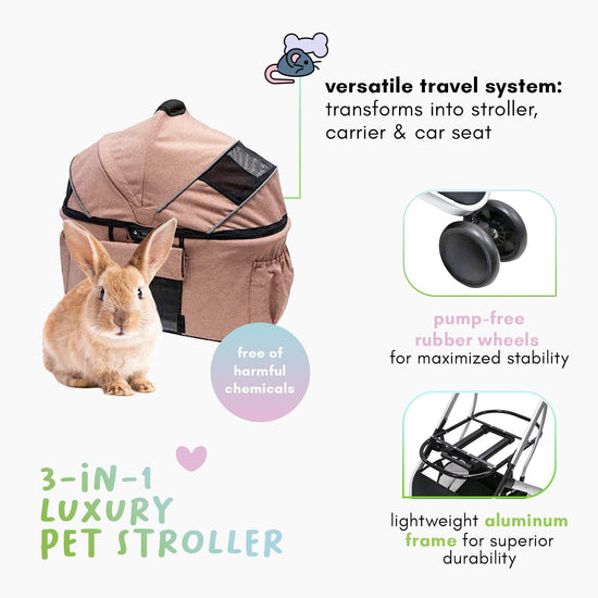 Load image into Gallery viewer, Petique, Inc - Newport Pet Stroller (3-in-1 Travel System)  Image
