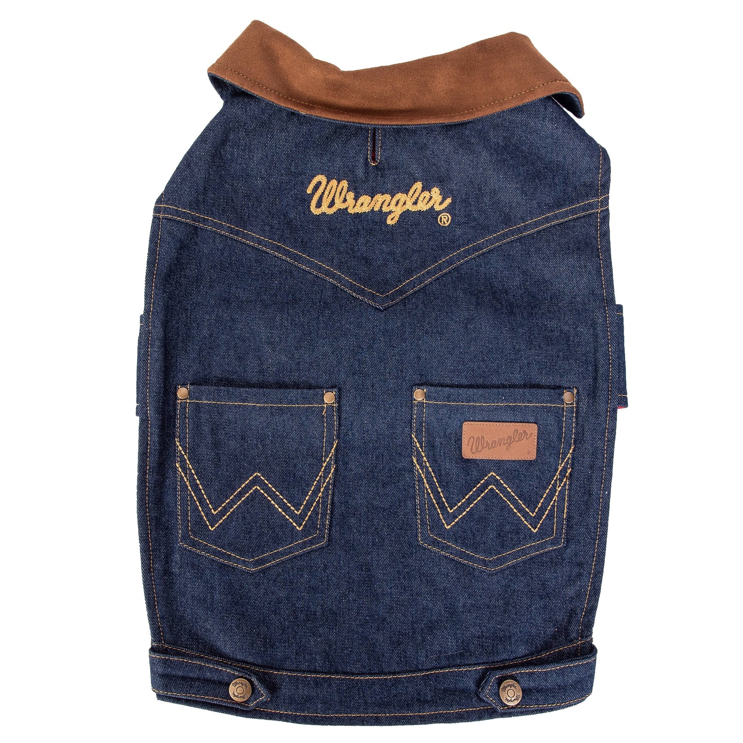 Lexington Pet & Wrangler Pet - Wrangler Dark Denim Jacket with Lining XL- Extra Large Image