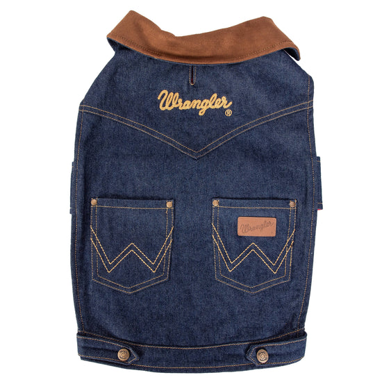 Lexington Pet & Wrangler Pet - Wrangler Dark Denim Jacket with Lining XL- Extra Large Image