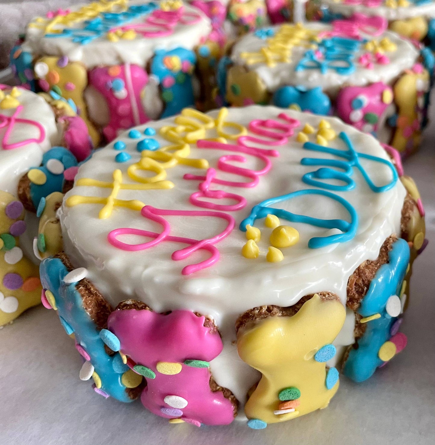 YumYum4DOGS - Confetti Mini Bones birthday doggie cake treats Image