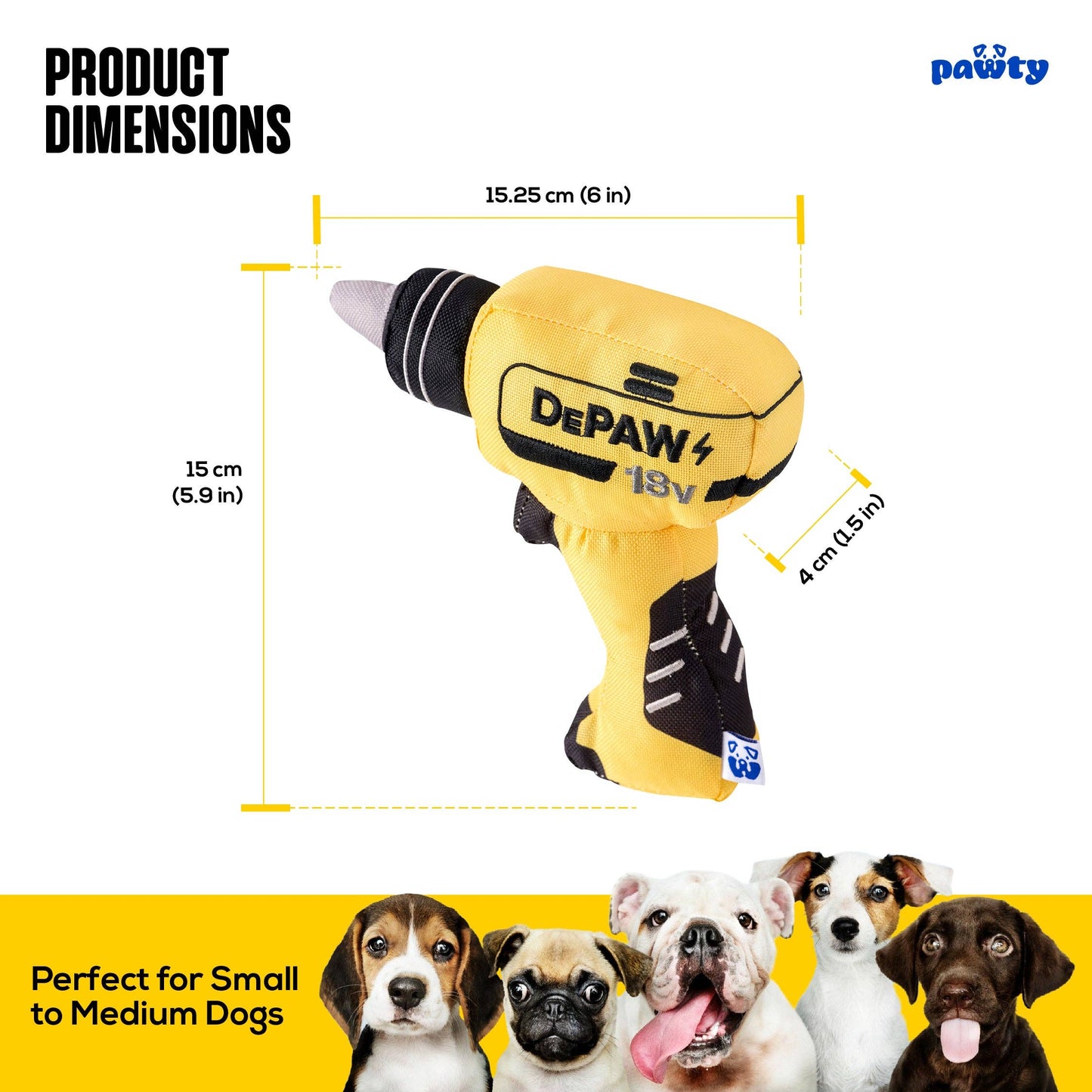 PAWTY Dog Toys - Paw-er Drill Image
