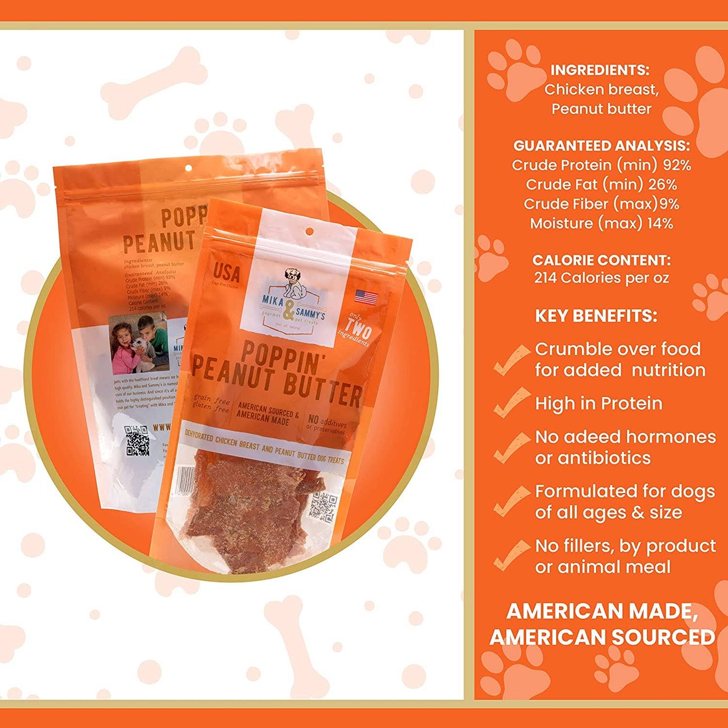Mika and Sammy's Gourmet Pet Treats - Poppin’ Peanut Butter Image