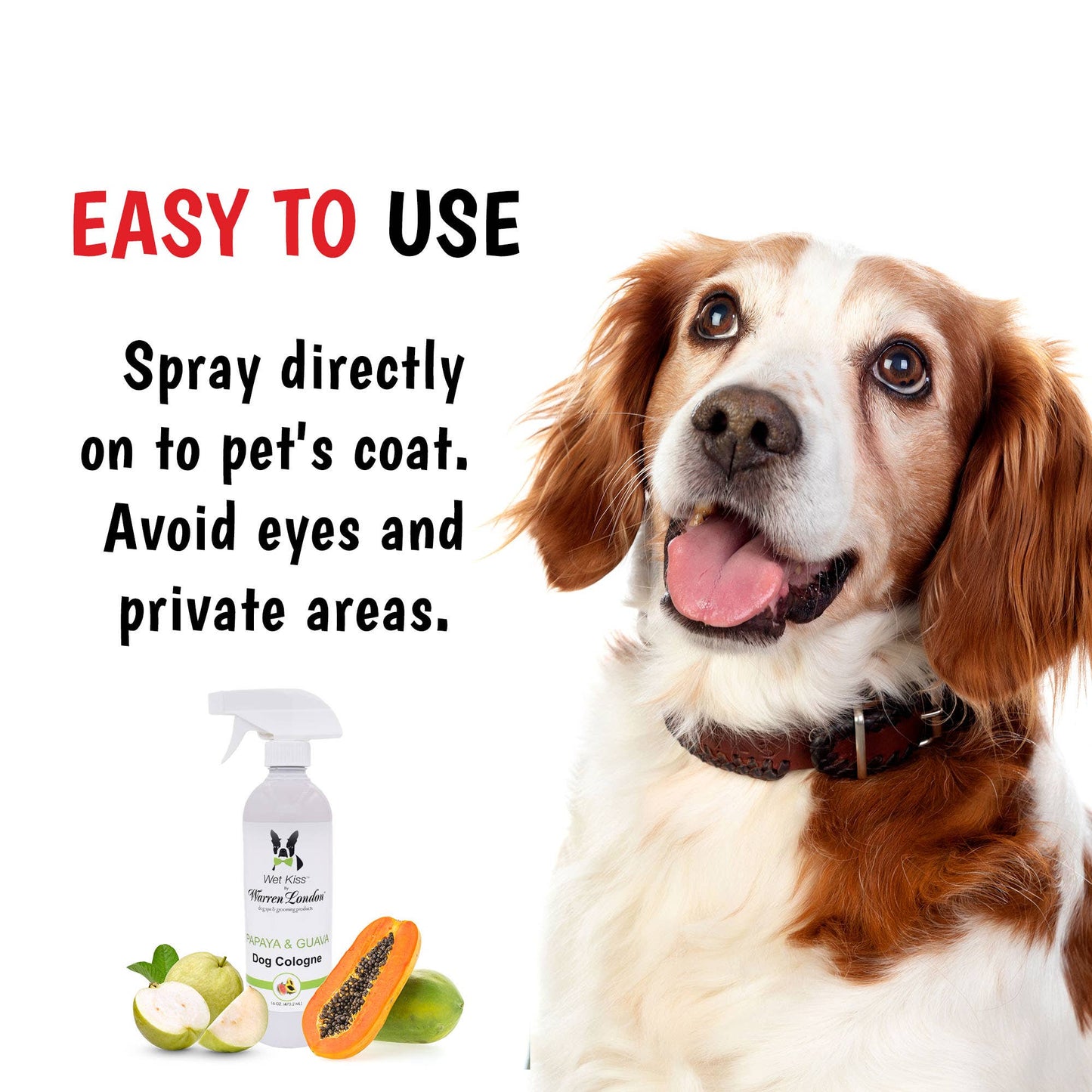 Warren London Dog Products - Wet Kiss Dog Cologne - 16 oz Image