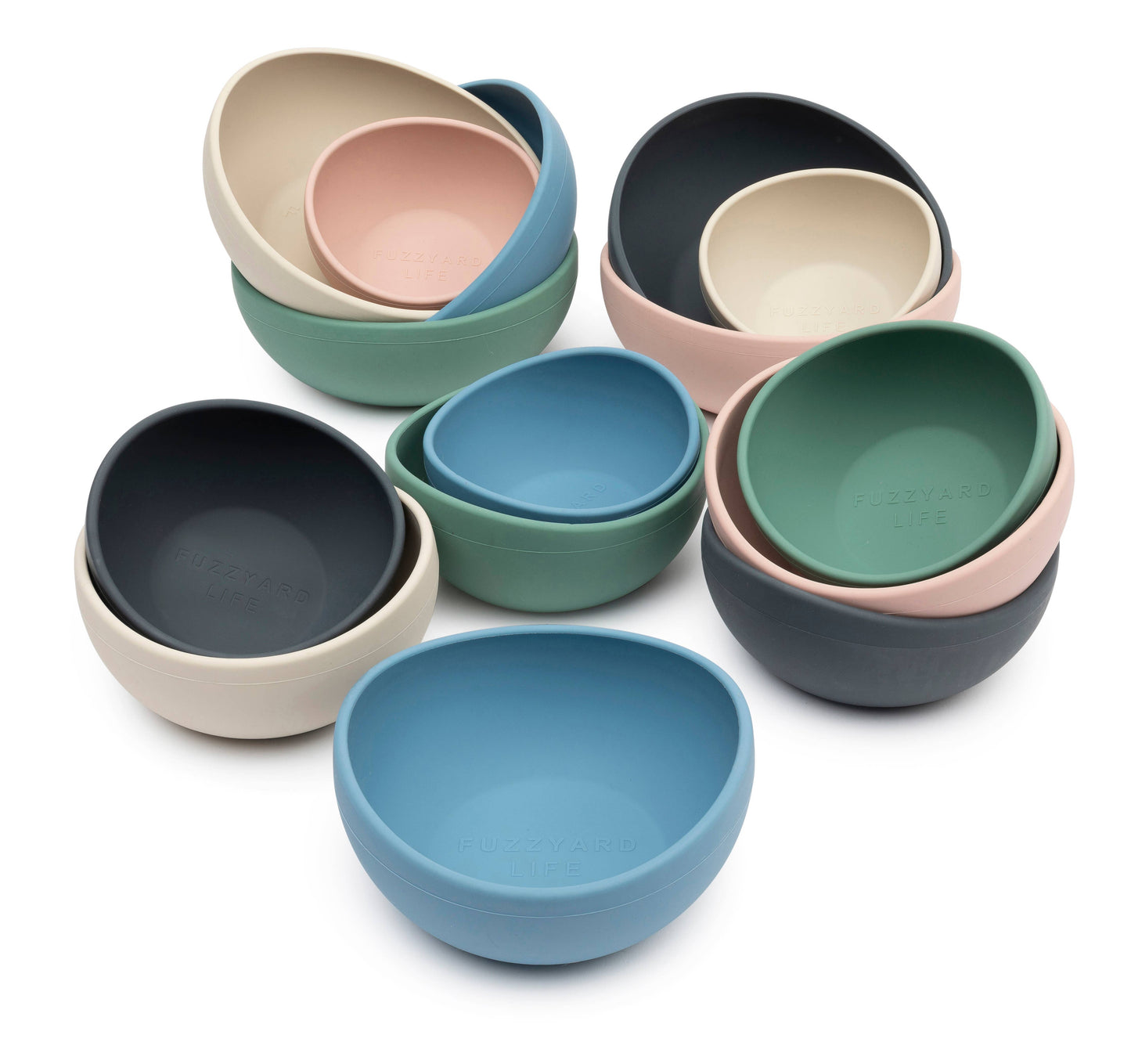 Pet Palette Distribution - FuzzYard Life Silicone Bowl - Slate Grey M Image