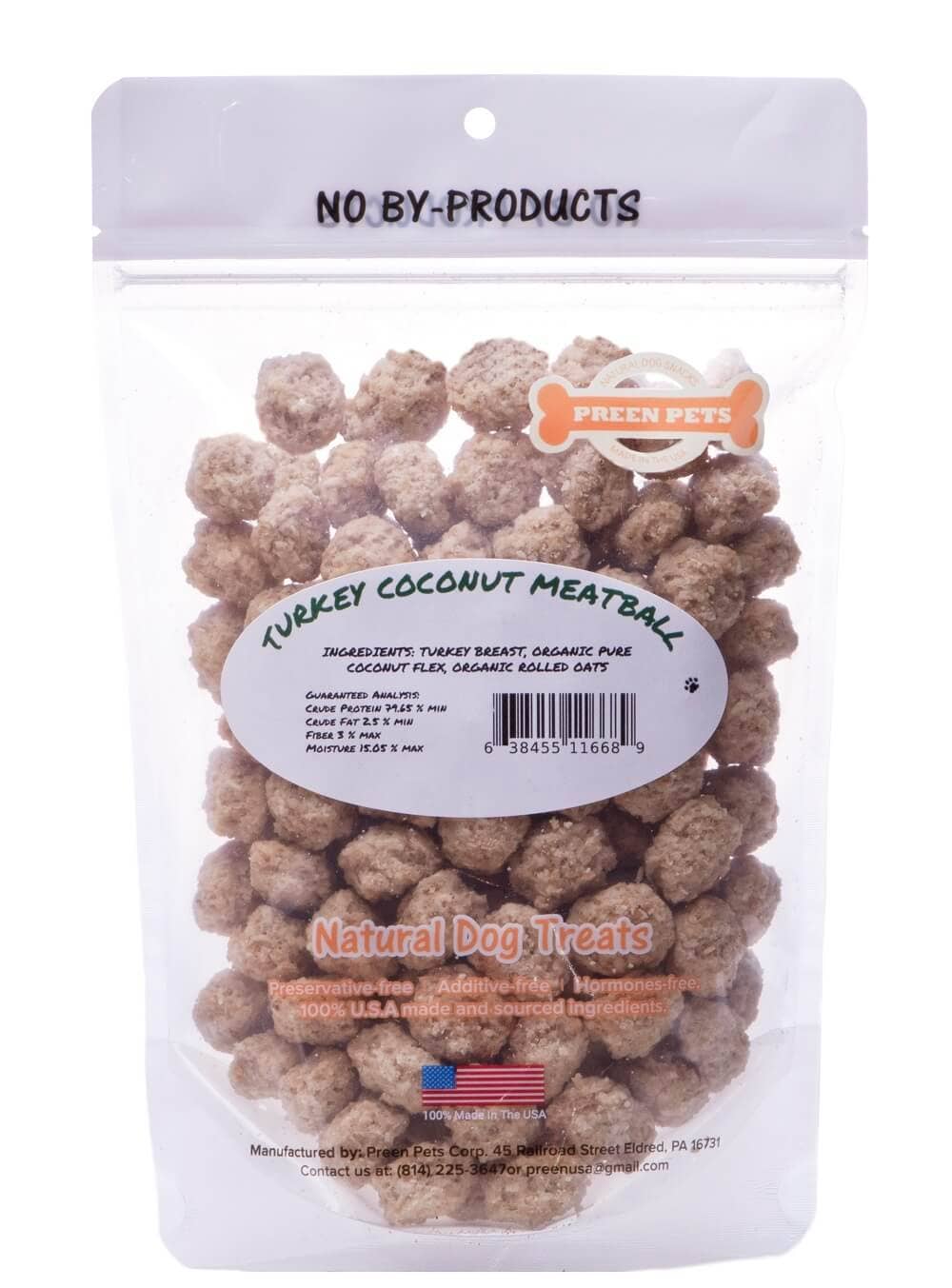 Preen Pets - Turkey Coconut Meatballs Image