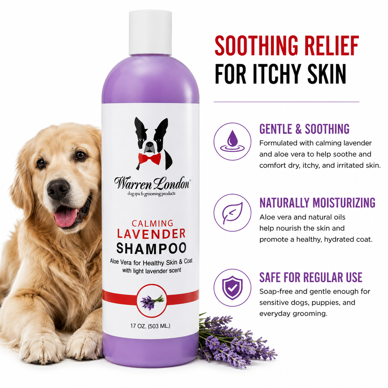 Warren London Dog Products - Shampoo: Calming Lavender - 2 Sizes Image