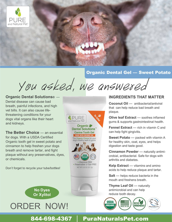 Pure and Natural Pet - Organic Dental Tooth Gel for Dogs  Image