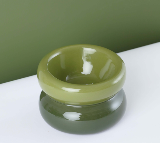 PEHOM - Soufflé Pet Bowl - Avocado Green Image