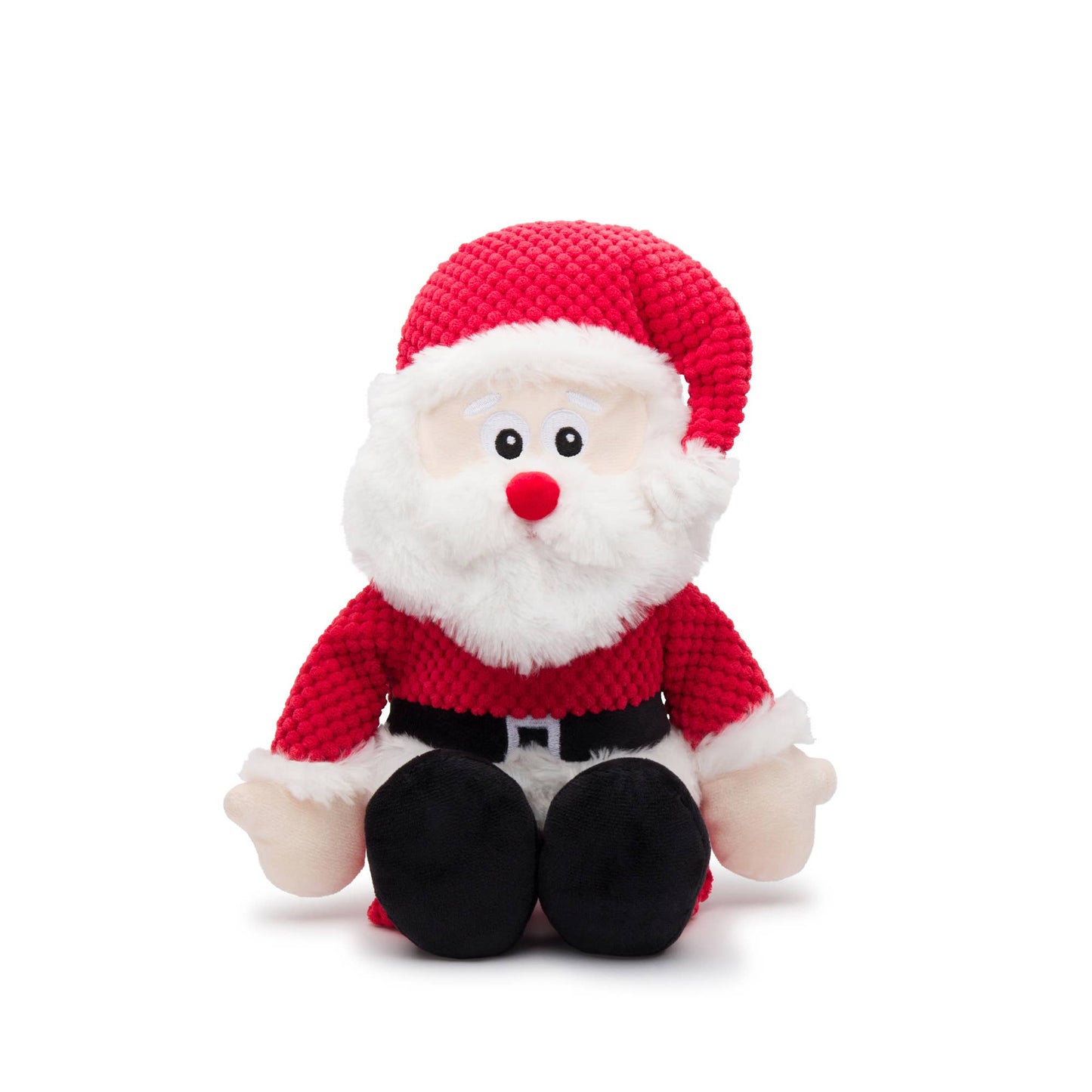 fabdog - Christmas Santa Floppy Plush Dog Toy Large Image