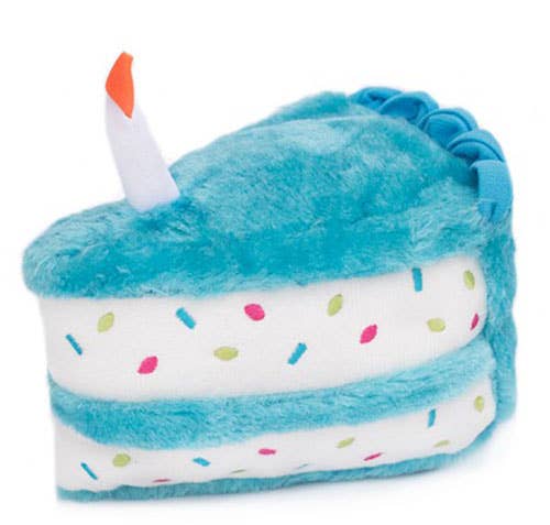 ZippyPaws Birthday Cake Blue Image