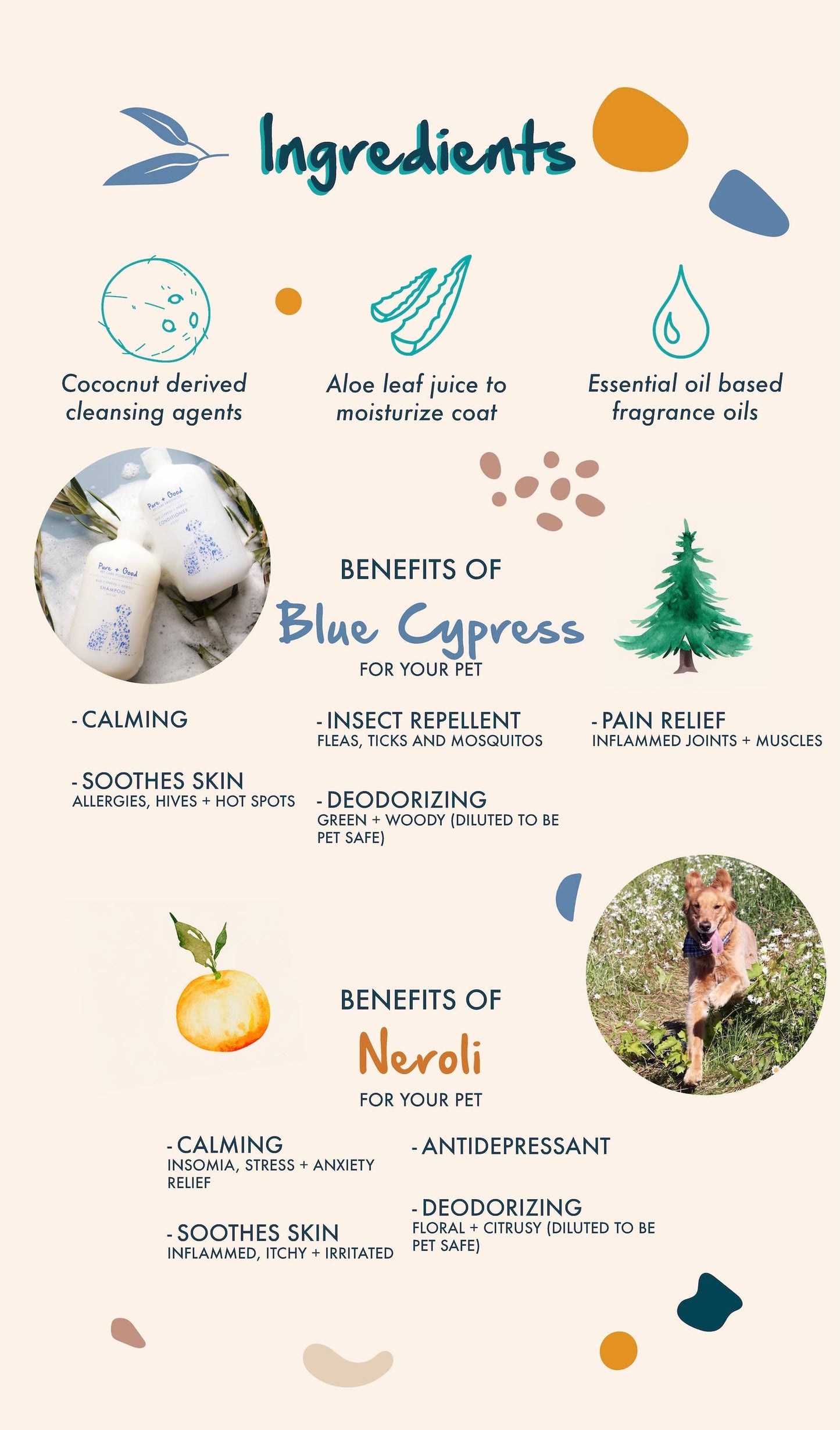 Pure + Good - Dog & Cat Shampoo: Blue Cypress + Neroli Image