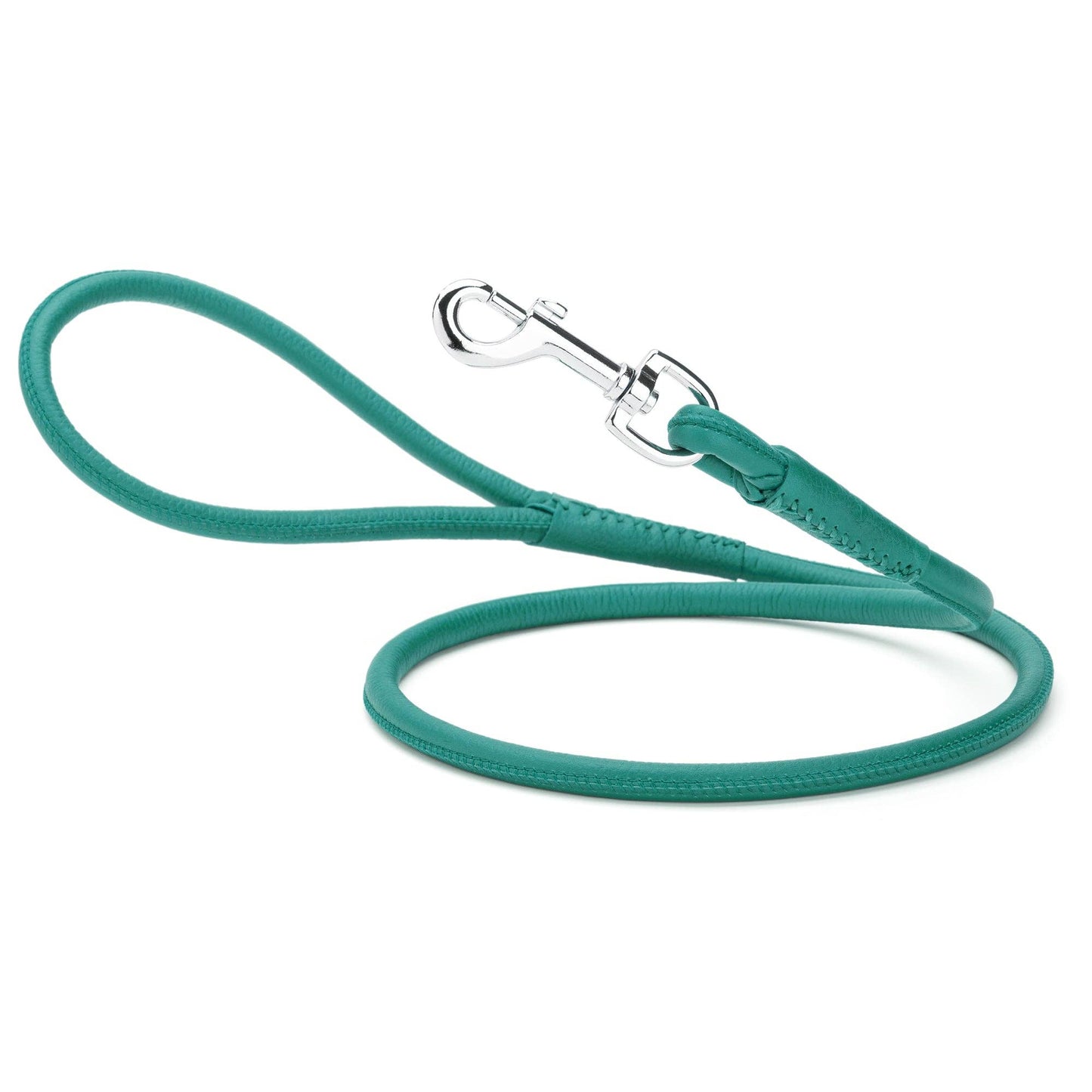 Dogline - Soft Leather Round Lead