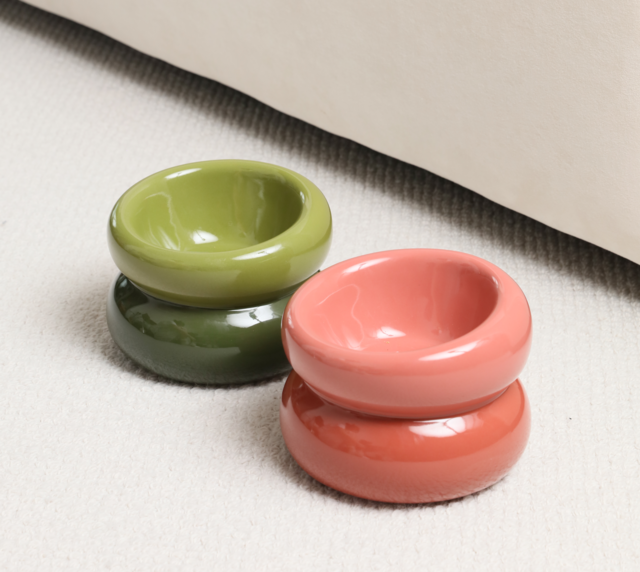 PEHOM - Soufflé Pet Bowl - Rose Pink Image