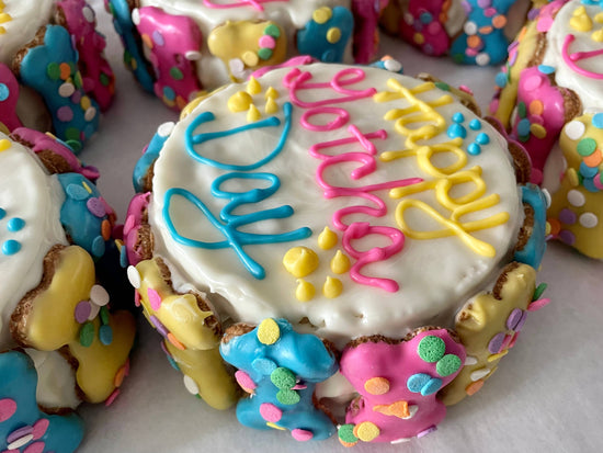 YumYum4DOGS - Confetti Mini Bones birthday doggie cake treats Image