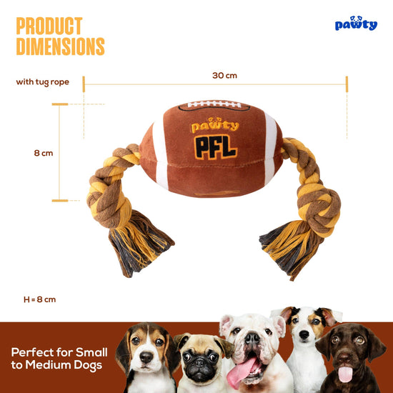 PAWTY Dog Toys - PAWTY FOOTBALL Image