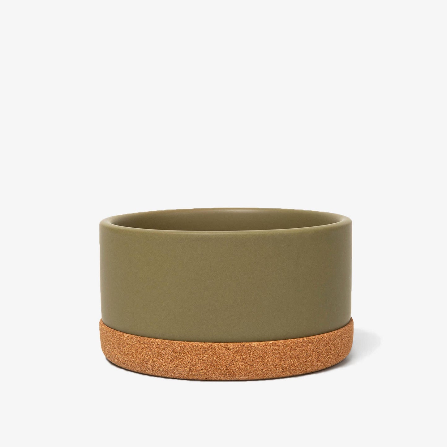 Waggo - Corky Ceramic 4 Cup Dog Bowl Olive Image