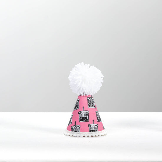 Pup Party Hats - NEW Birthday Girl Black Ink Party Hat