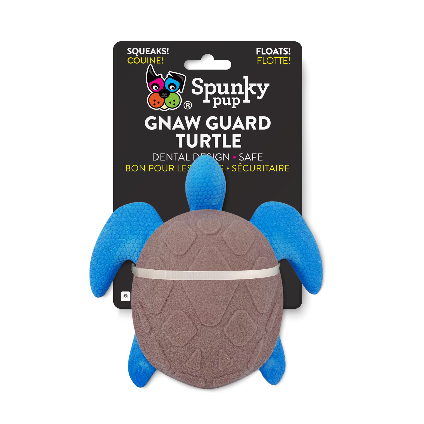 Spunky Pup - Gnaw Guard Foam Squeakers Turtle Image