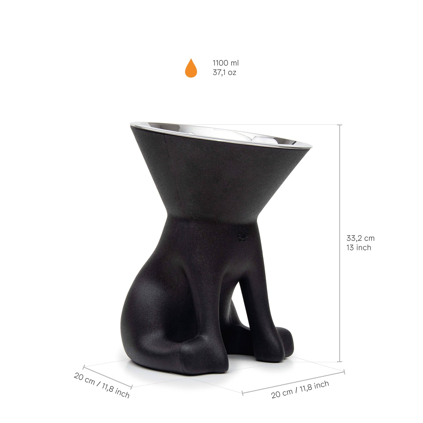 United Pets - Elizabeth: raised dog bowl