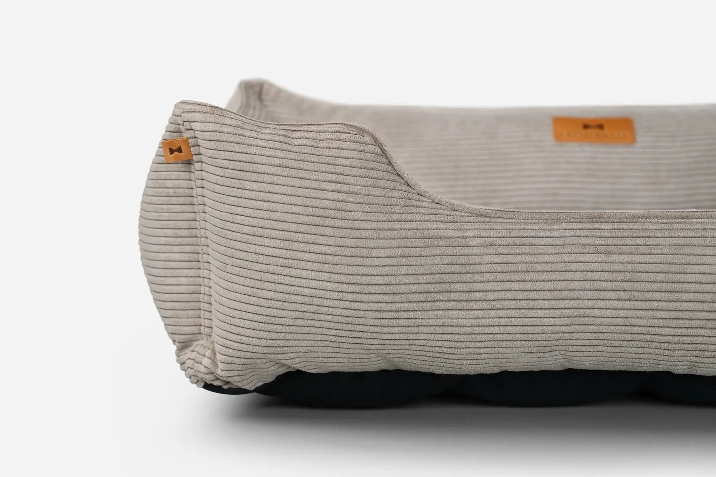 Chester & Lee - Fancy Corduroy Sleeper Dog Bed Taupe Image