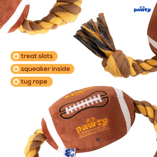 PAWTY Dog Toys - PAWTY FOOTBALL Image