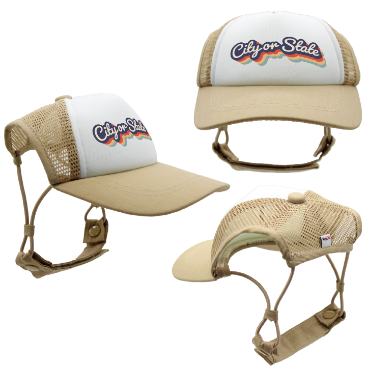 PupLid - Custom Retro Text | Trucker Hat for Dogs Image