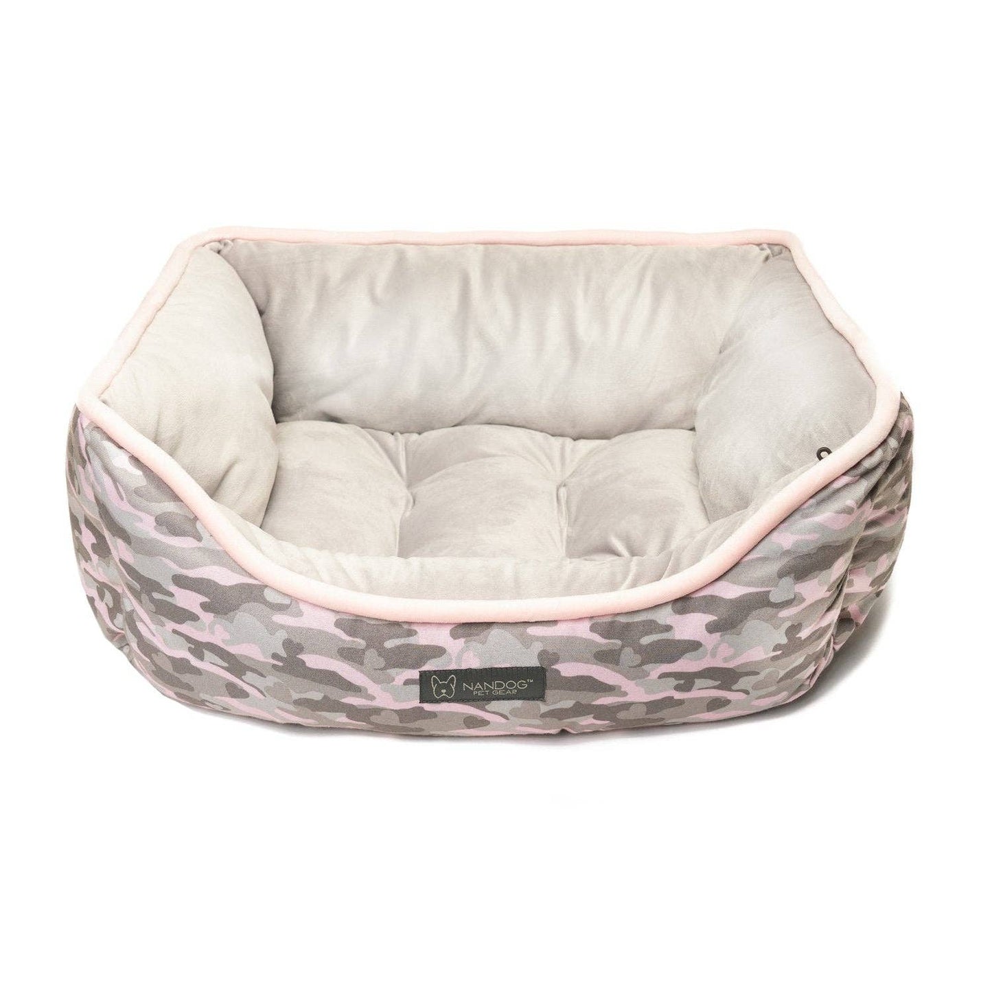 Load image into Gallery viewer, Nandog Pet Gear - REVERSIBLE PET BED CAMOUFLAGE - PINK  Image
