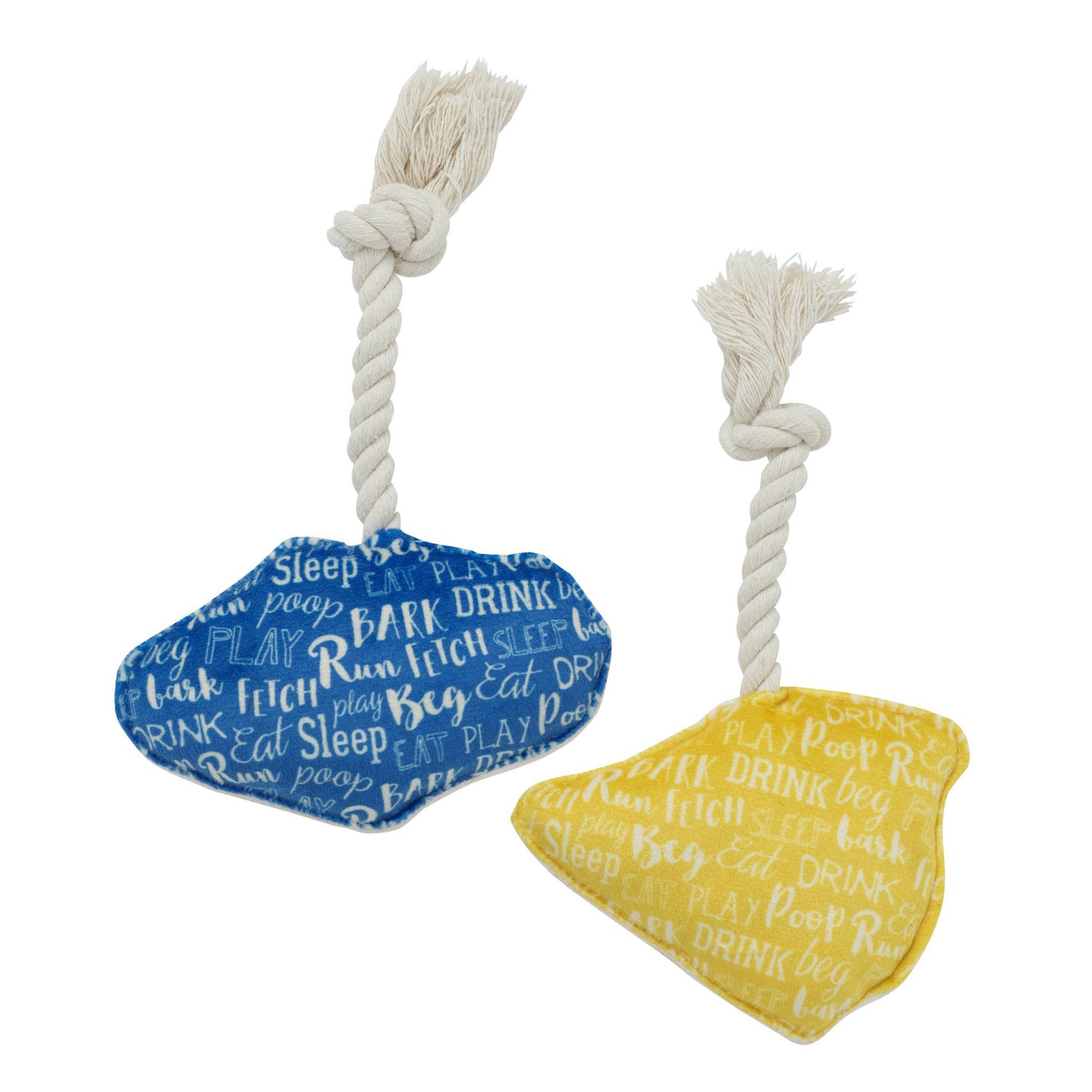 Speckle and Spot by Ore’ Originals - Mini Dog Toy Set | Tropical Fish Image