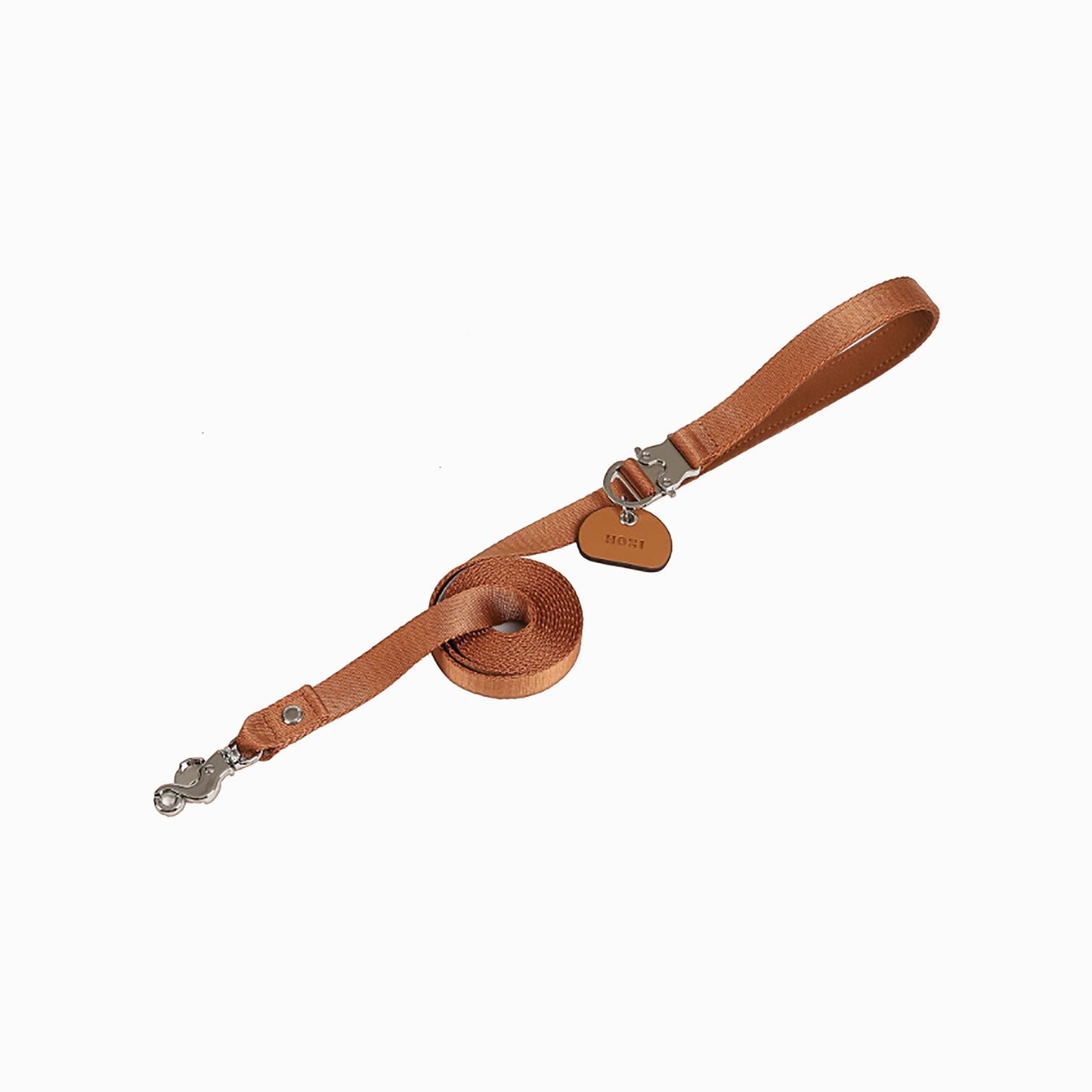 Hozi - Saddle Hands-free Leash : Camel: Savino Grain / S (up to 30lbs / 0.8" width) Image