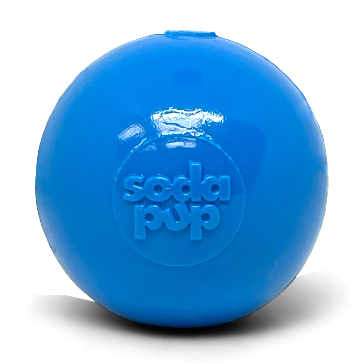 SodaPup Dog Toys - Squeak Ball Ultra Durable PUP-X Squeaking, Chewing, Floating & Retrieving Ball Image