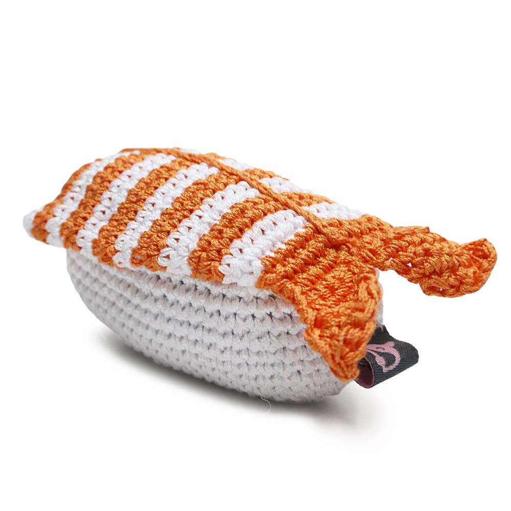Dogo Pet - Crochet Toy - Shrimp Sushi  Image