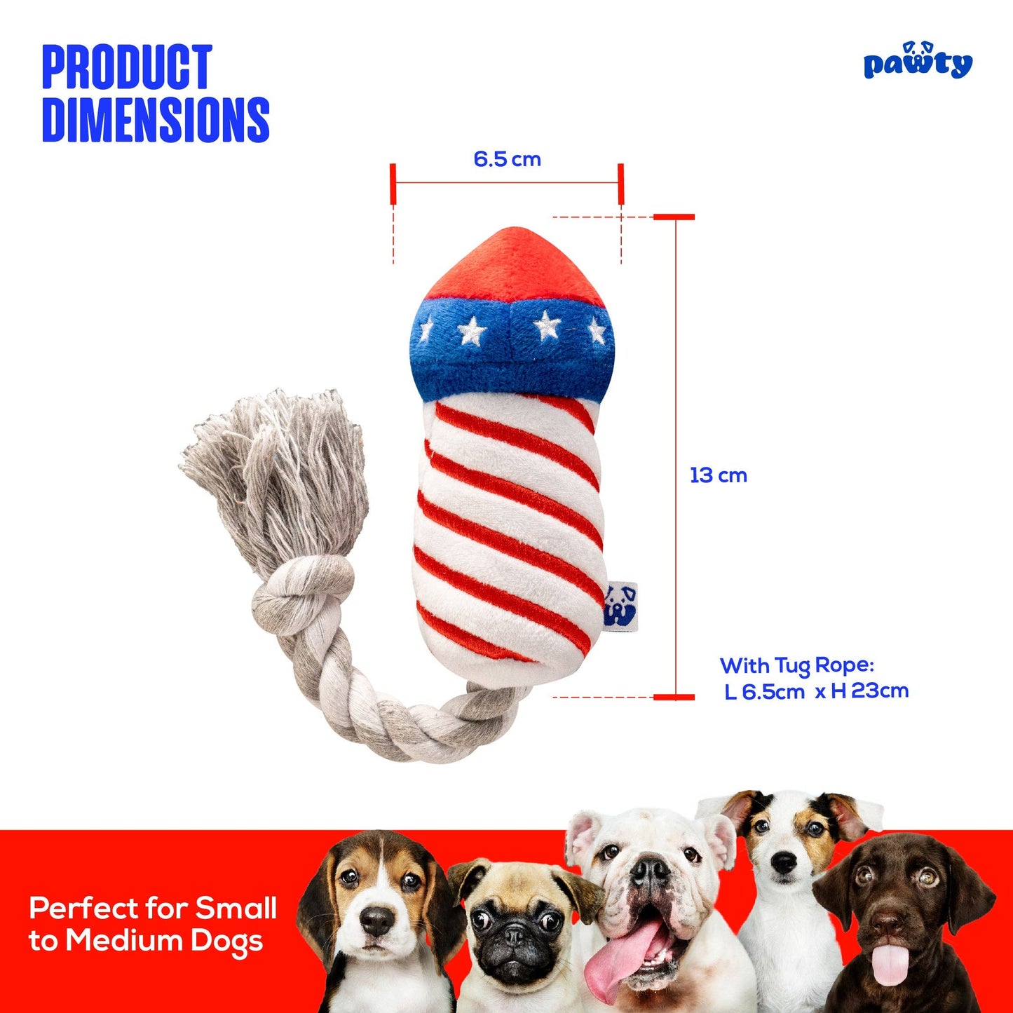 PAWTY Dog Toys - FIREWORKS Image