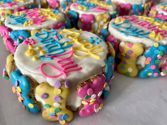 YumYum4DOGS - Confetti Mini Bones birthday doggie cake treats Image