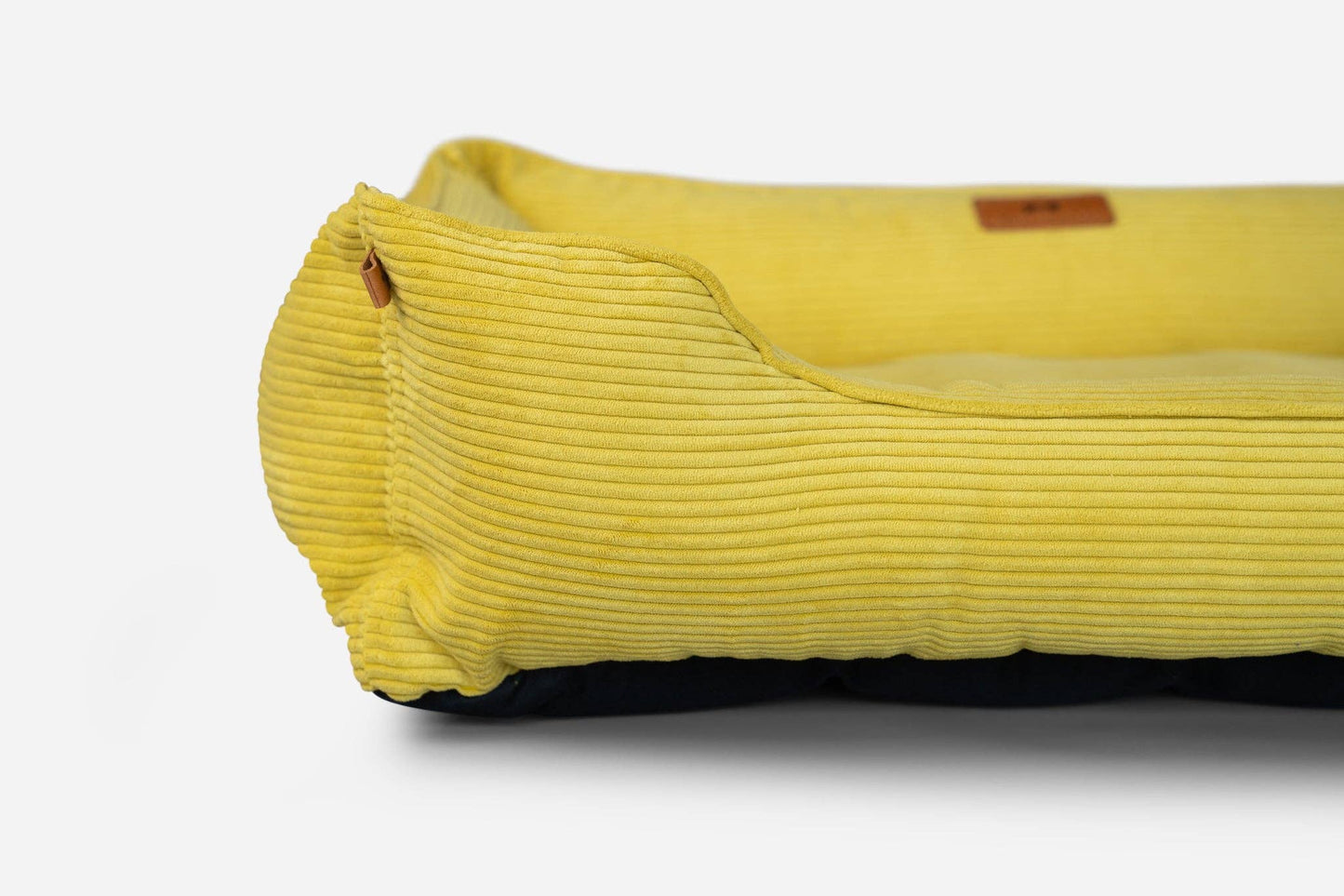 Chester & Lee - Fancy Corduroy Sleeper Dog Bed Sunny Yellow Image