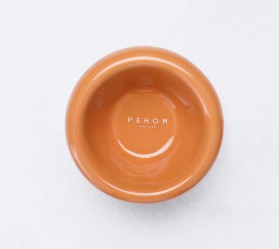 PEHOM - Soufflé Pet Bowl - Amber Orange Image
