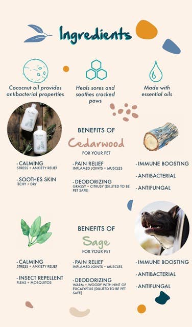 Pure + Good - Dog & Cat Shampoo: Cedarwood + Sage Image