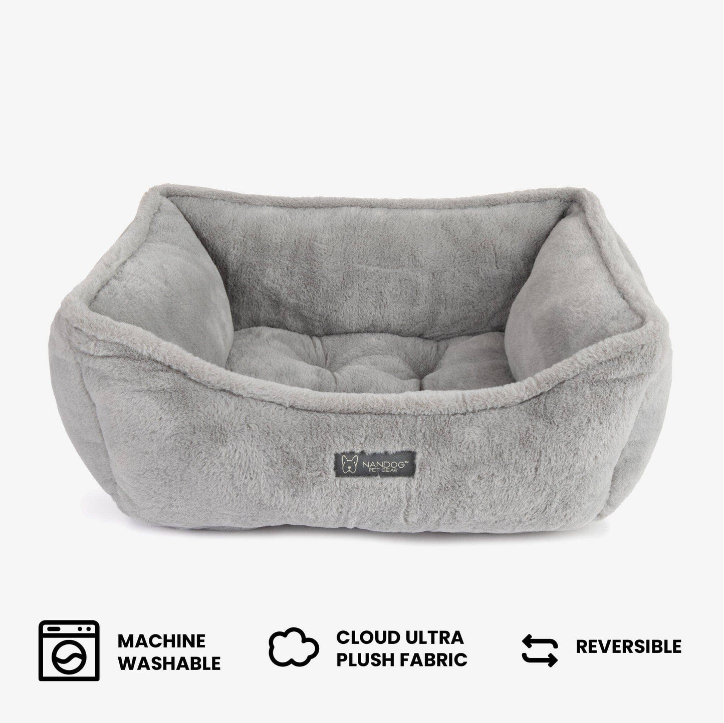 Nandog Pet Gear - The Super Cloud Bed in Pearl River Grey Image