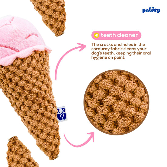 PAWTY Dog Toys - PAWTY's Ice Cream Interactive Dog Toy Image